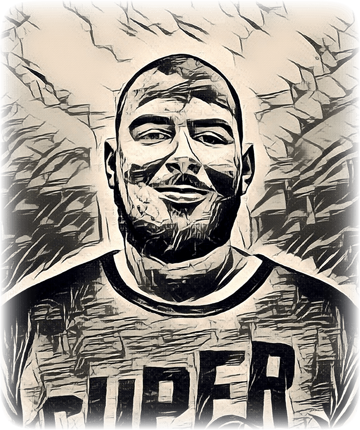 Photo of me in ink art